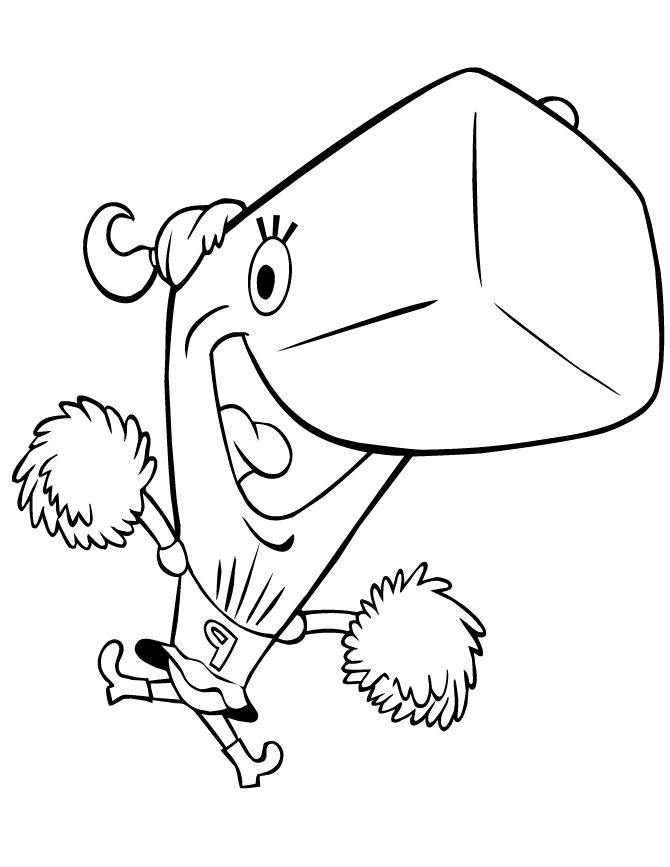 Plansa de colorat cu Spongebob 109 12